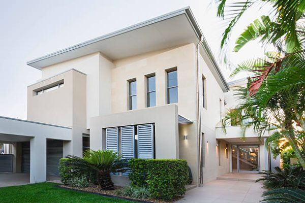 Contemporary house exterior on the Gold Coast, Queensland, Australia